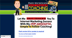 Desktop Screenshot of davenicholsoncoaching.com